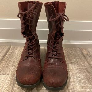 ALDO Leather combat boots